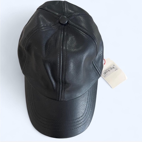 Open Edit Accessories - Open Edit Black Leather Hat